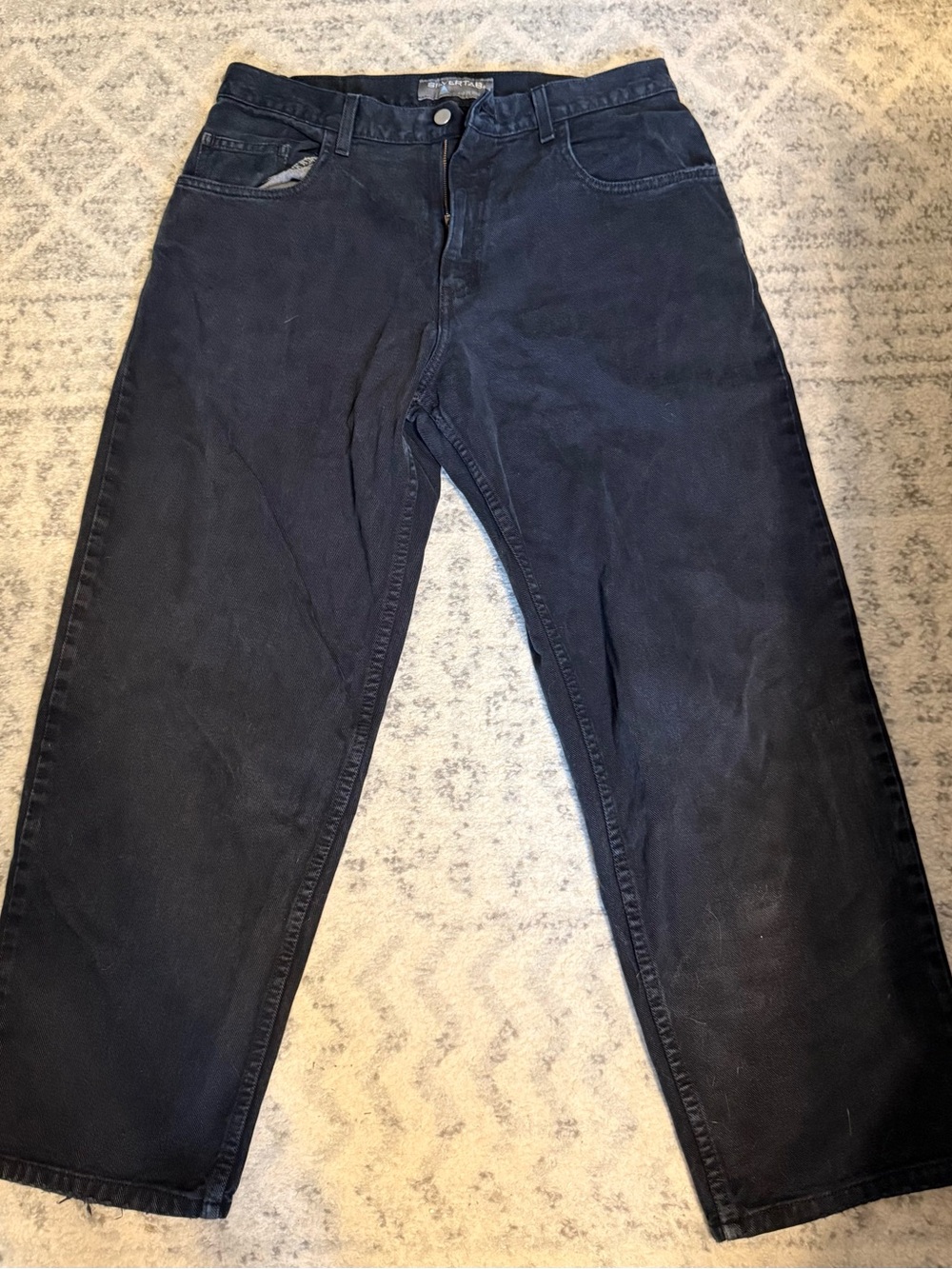 Vintage Levi’s SilverTab Black Denim Jeans Men’s 36x30 Wide Leg Relaxed Fit